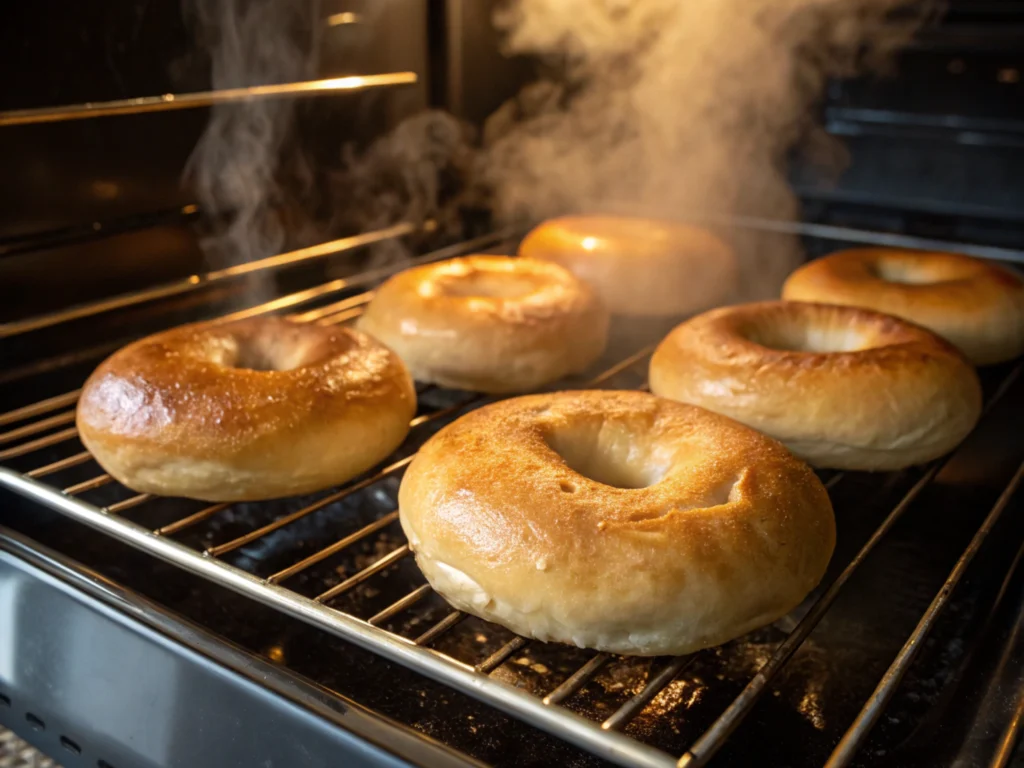 Warm, fresh bagels