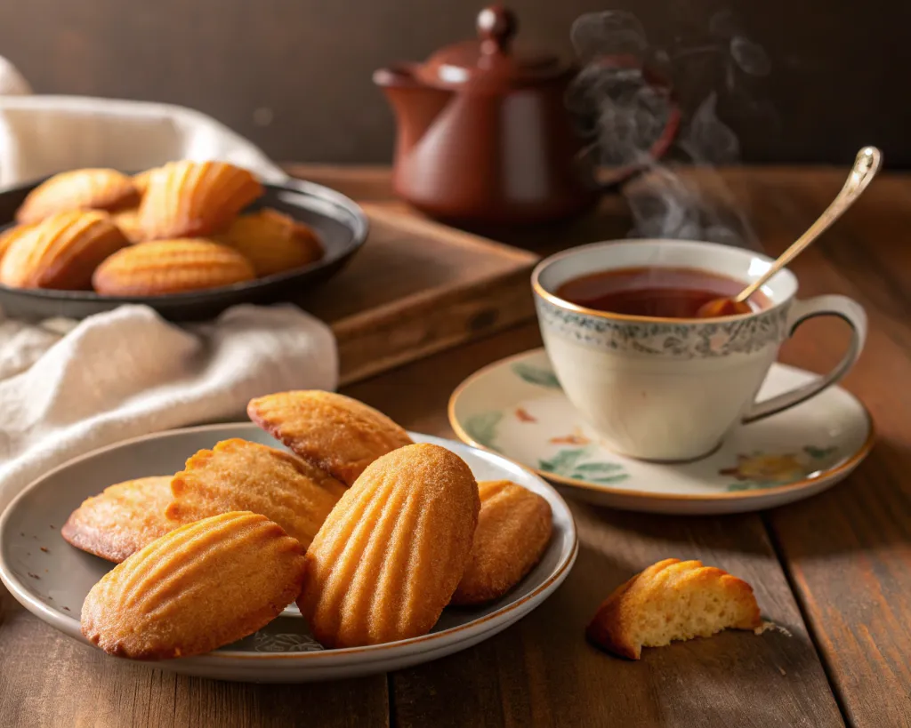 How are madeleines different from cakes?